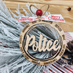 Police, Firefighter, or Nurse Ornament