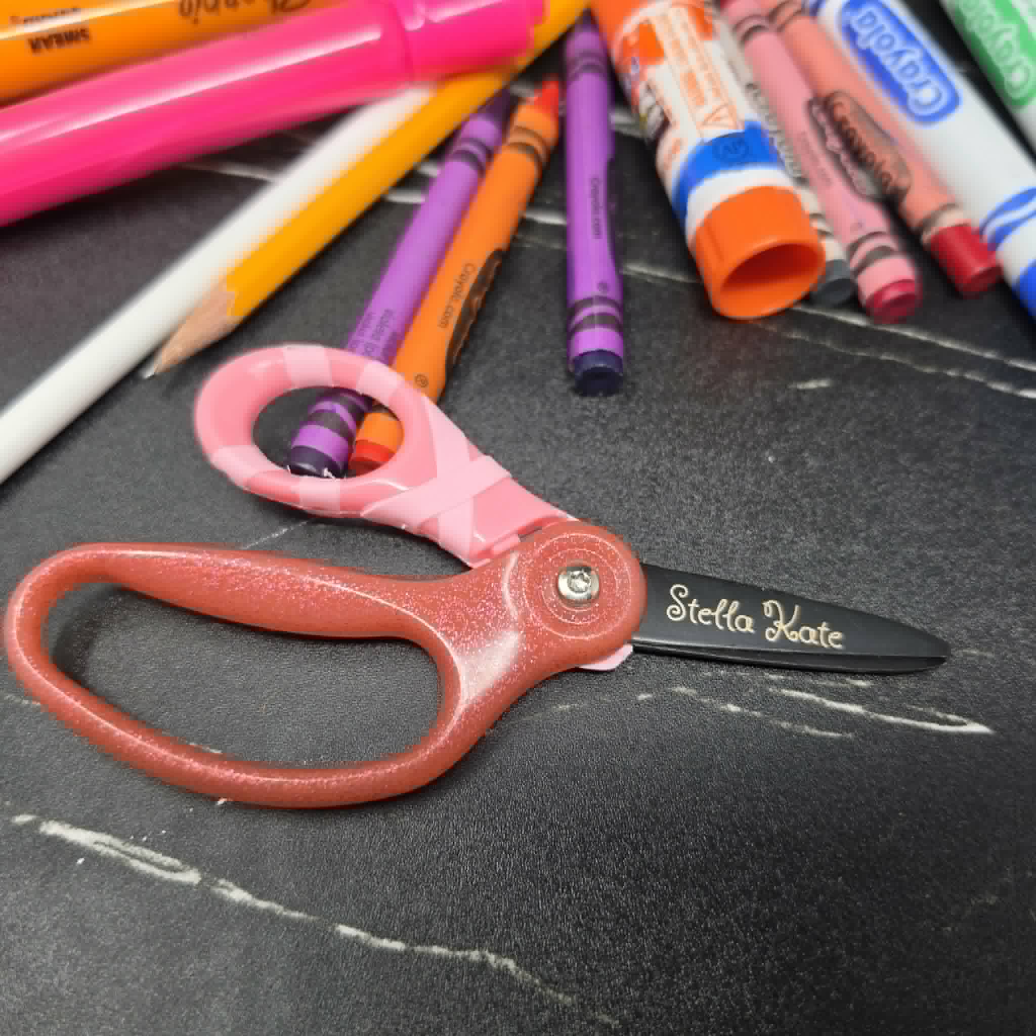 Engraved School Scissors