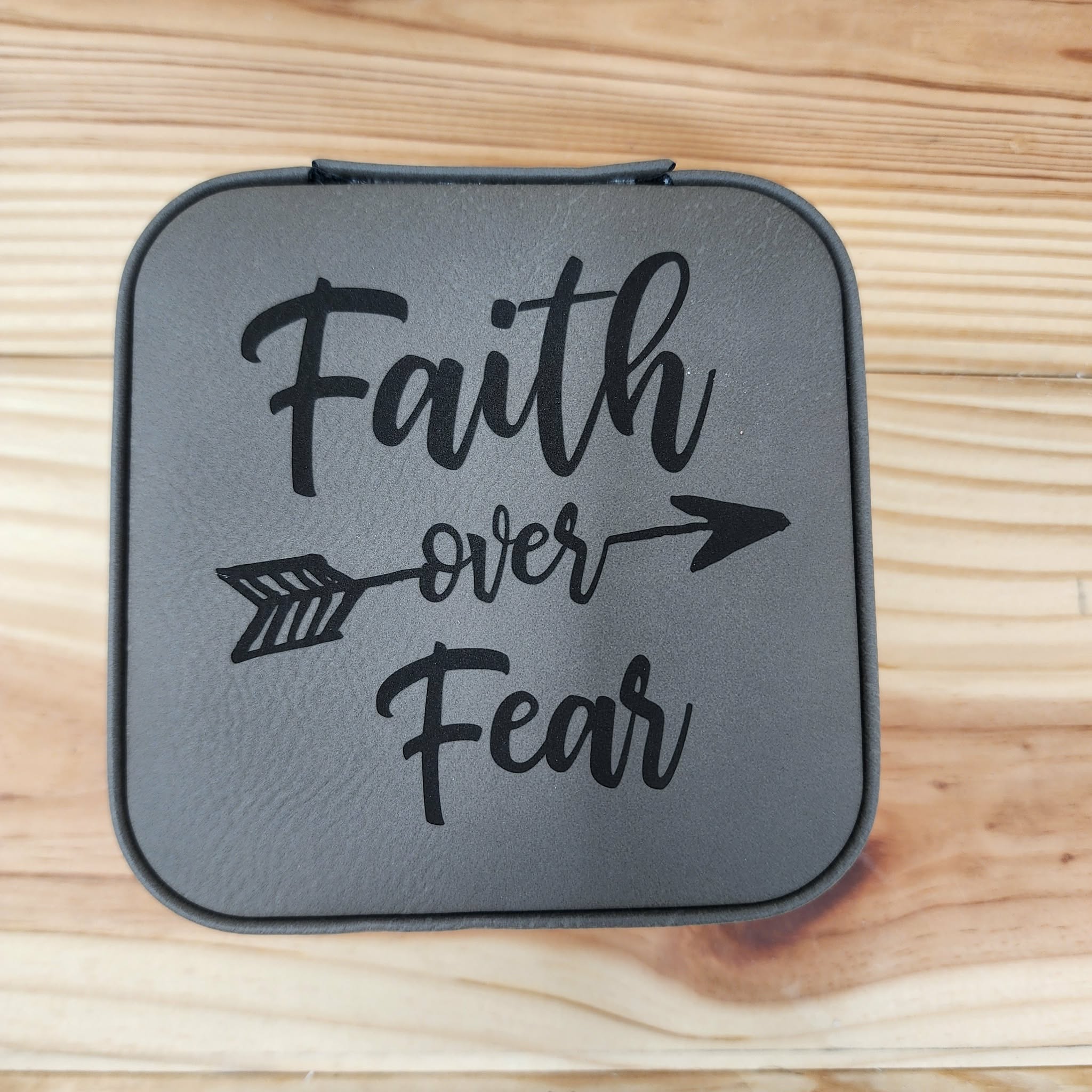 Faith Over Fear Jewelry Box