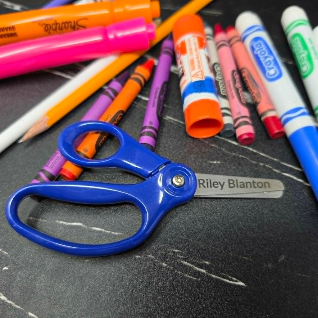 Engraved School Scissors