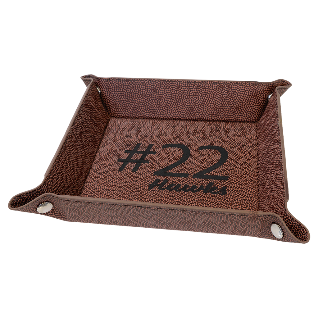 football leather tray