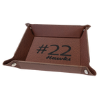 football leather tray