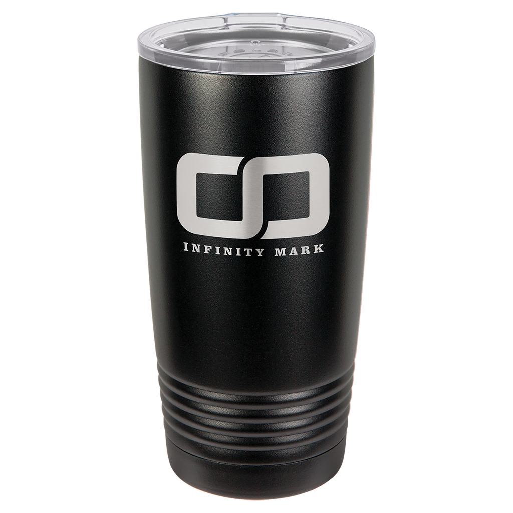 black engraved tumbler