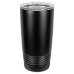 black tumbler
