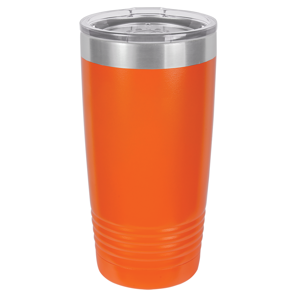 Orange insulated tumbler