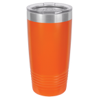 Orange insulated tumbler