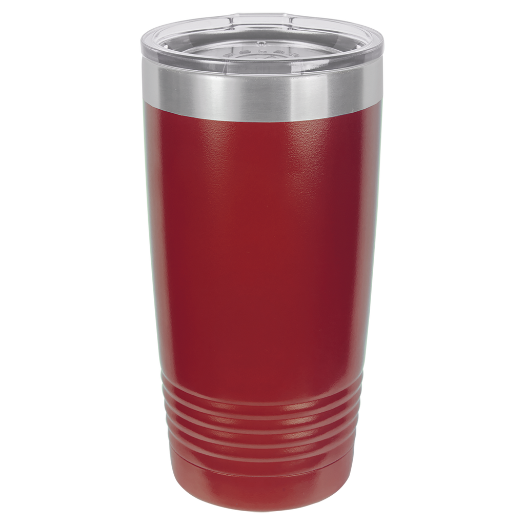 Maroon insulated tumbler