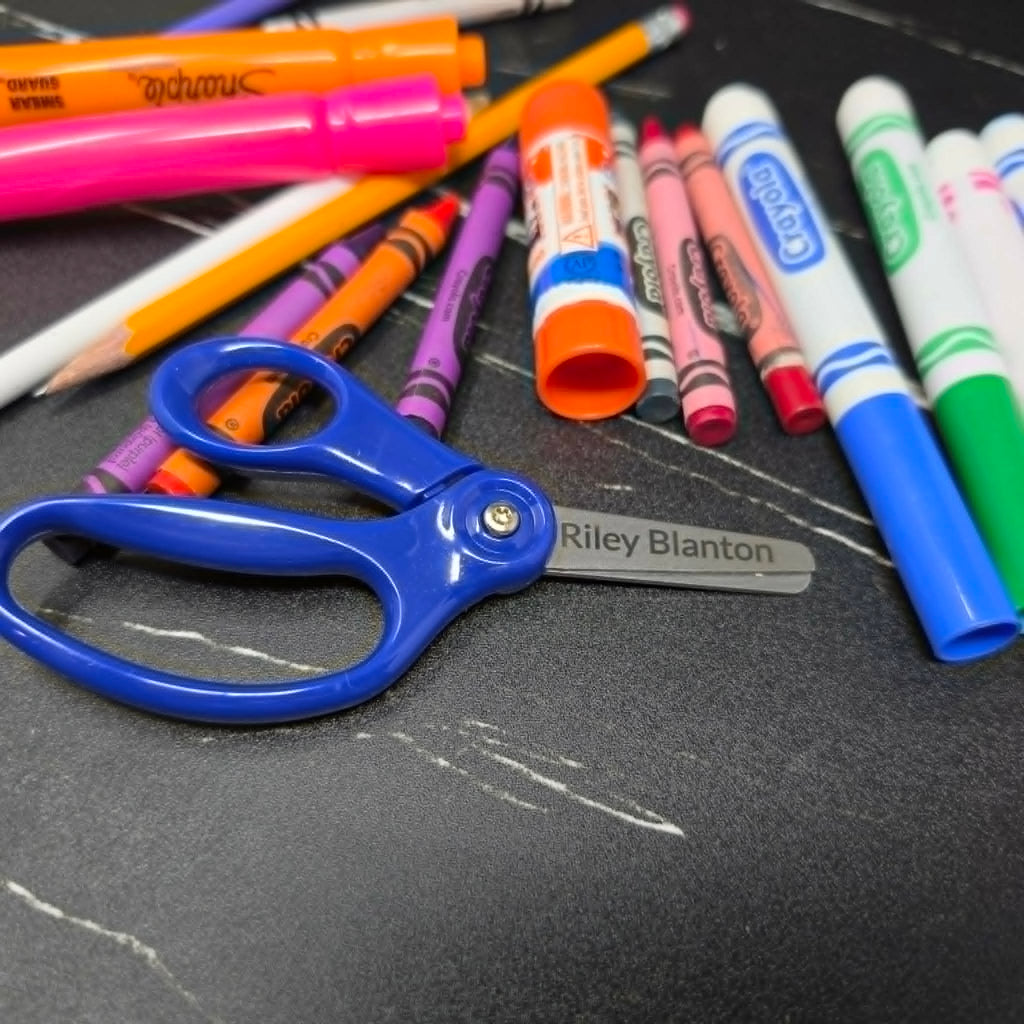 Engraved School Scissors