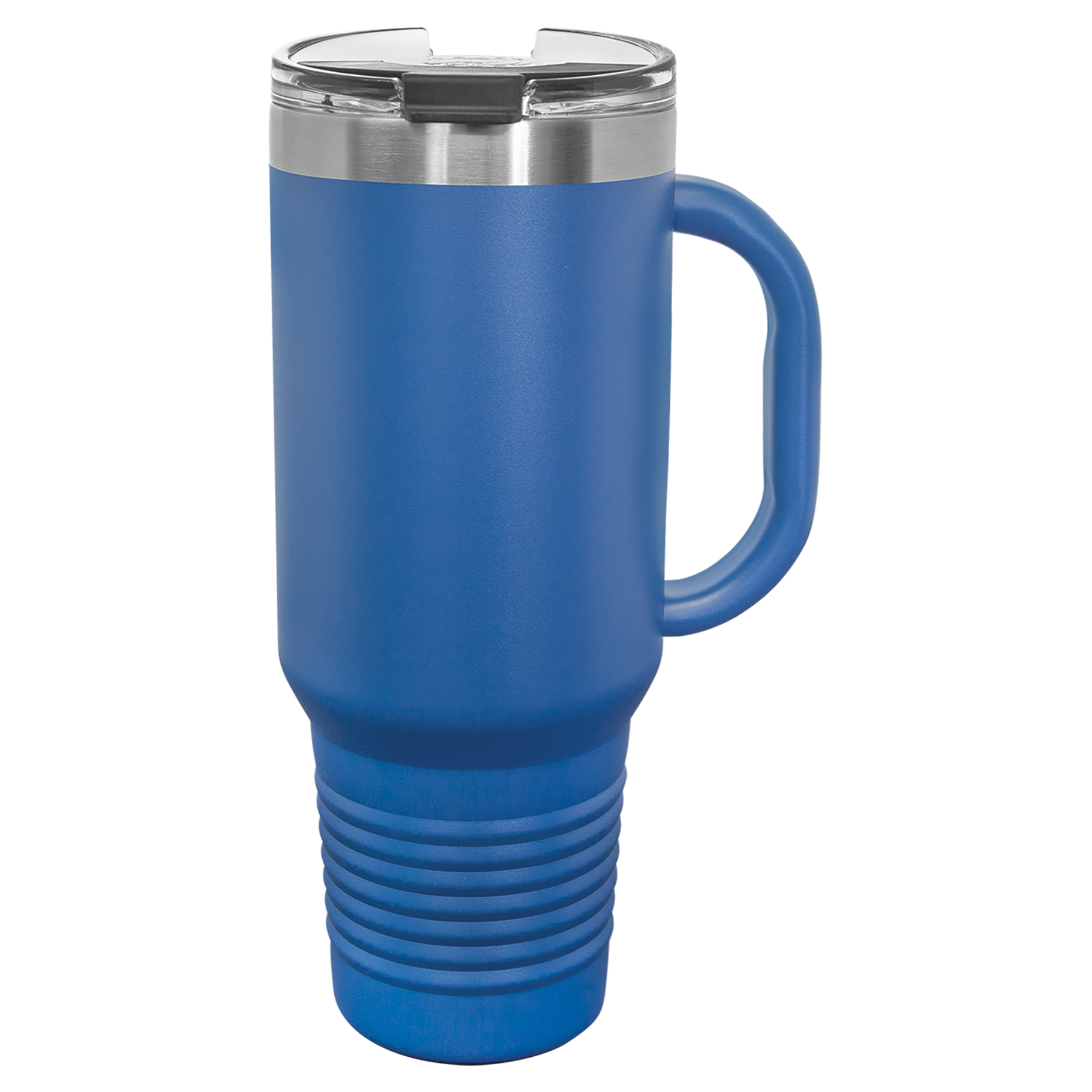 Blue travel mug