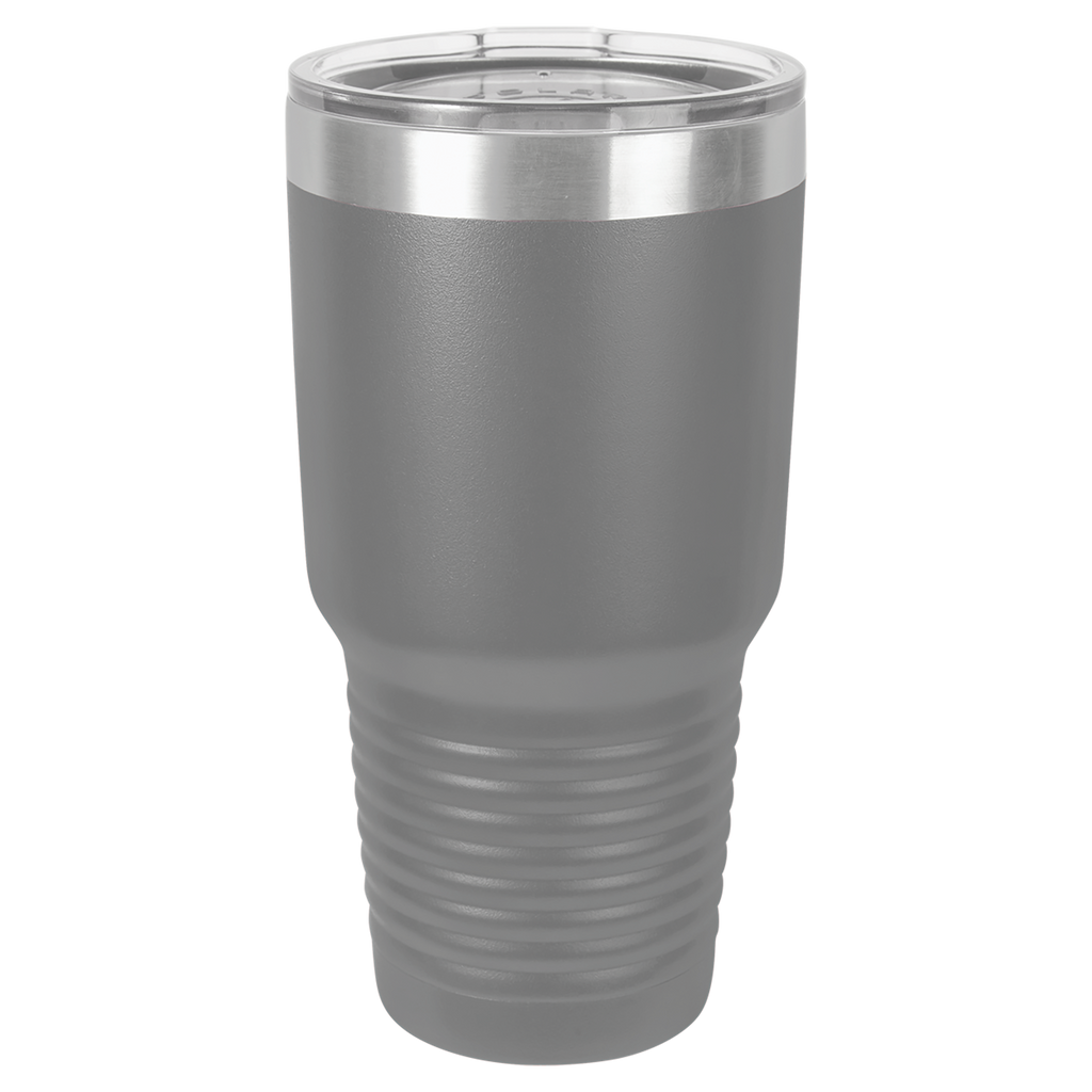 Dark gray tumbler