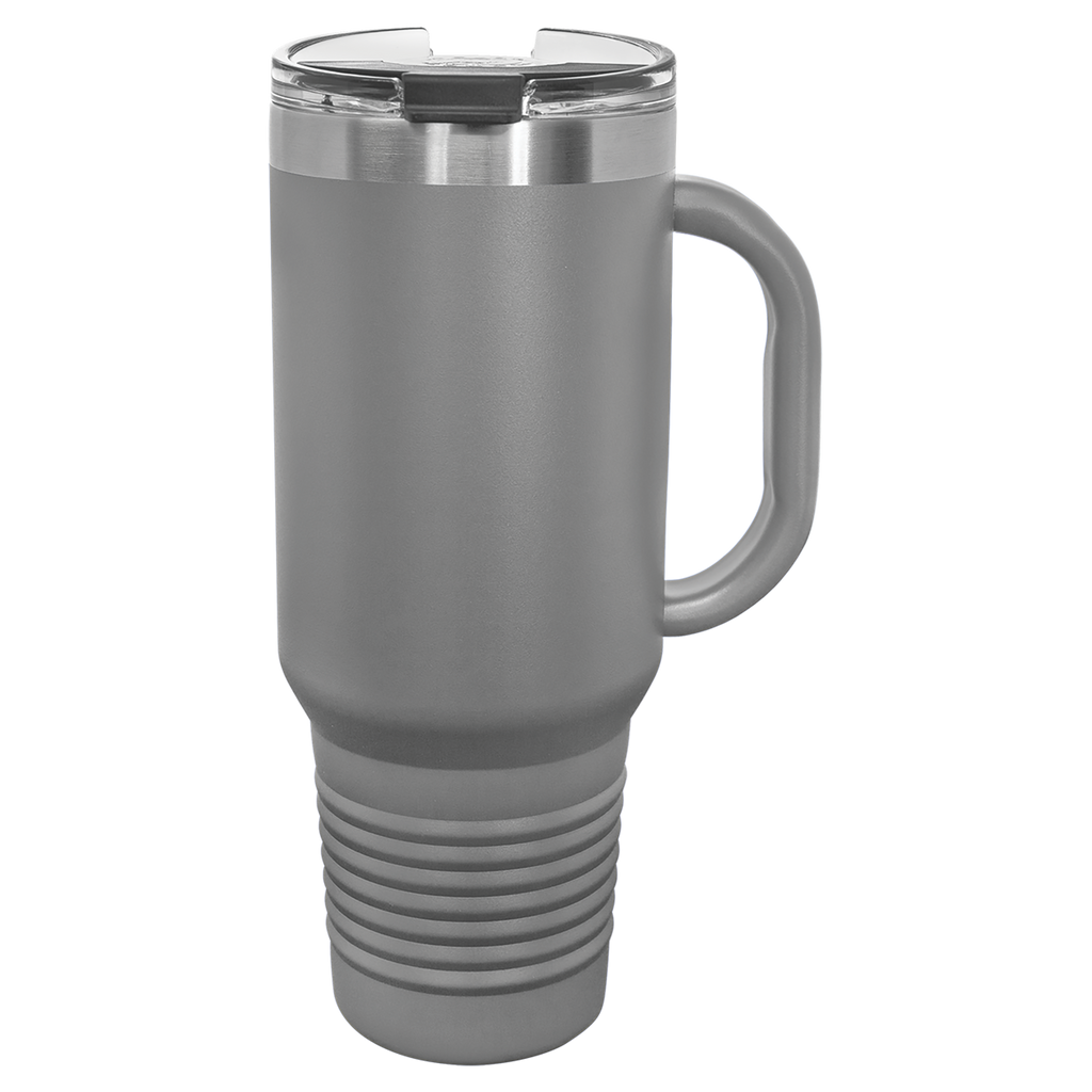 Dark grey travel mug