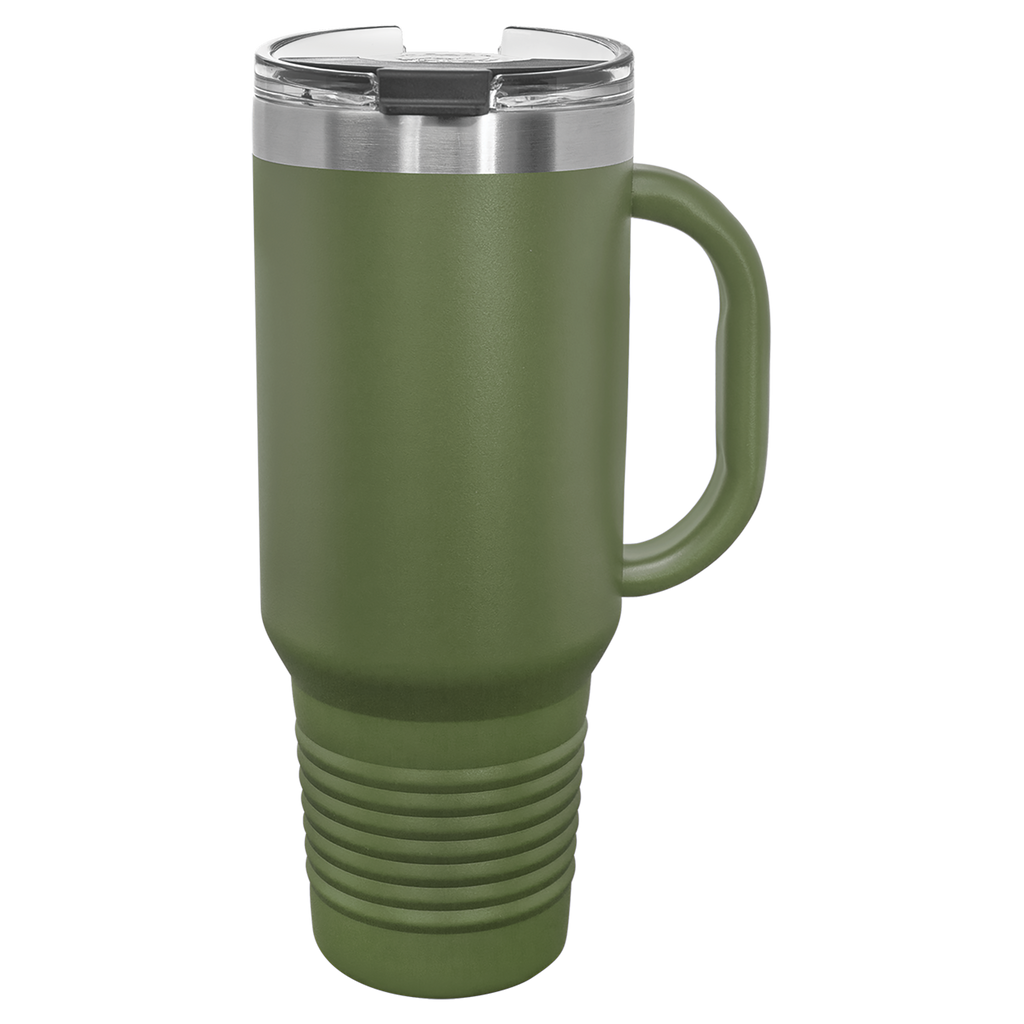 Olive green travel mug
