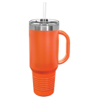 Orange travel mug