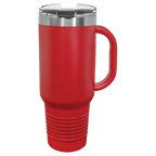 Red travel mug