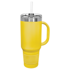 Yellow travel mug